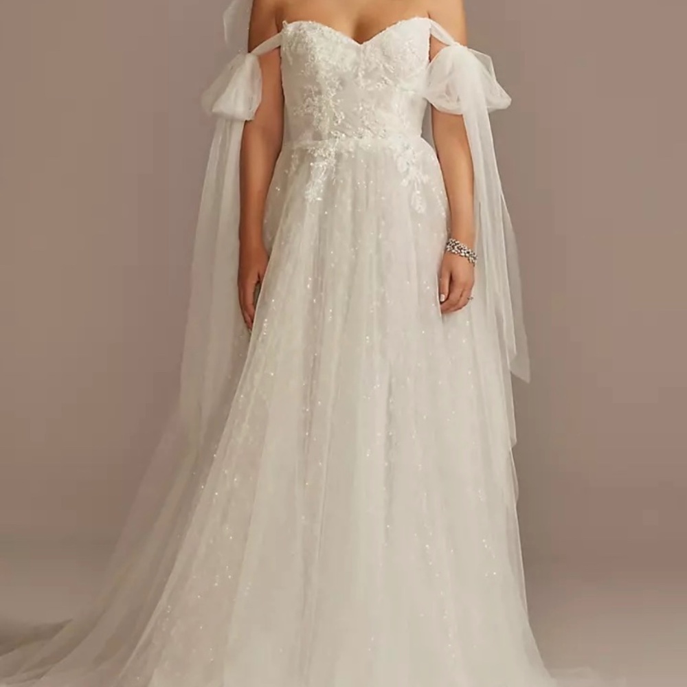 Convertible Straps Tulle Bodysuit -Wedding Dress -MELISSA SWEET -BRAND NEW -S8